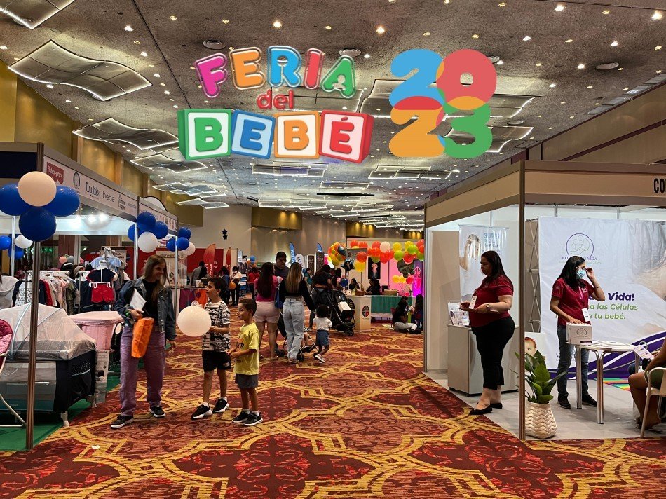 Actividad en la zona de exposición de la Feria Bebé 2023